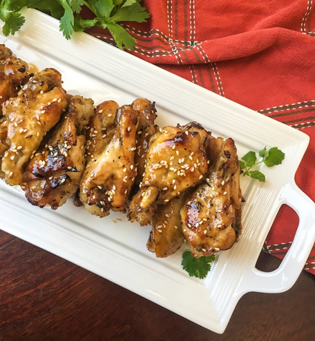instant pot(R) sesame garlic chicken wings