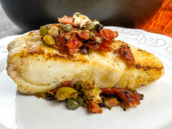 White Fish Sun Dried Tomato Tapenade main